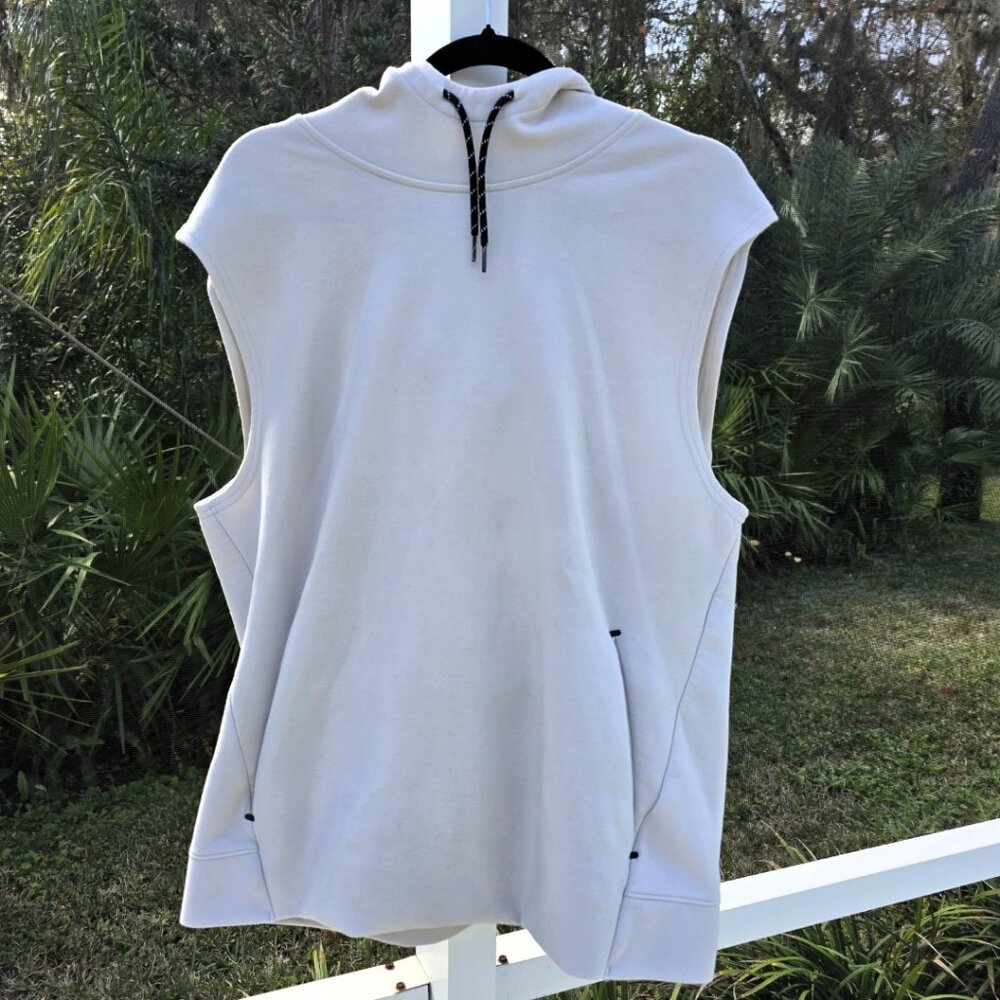 Old Navy Active Sleeveless Hoodie - Light Gray - Size Large